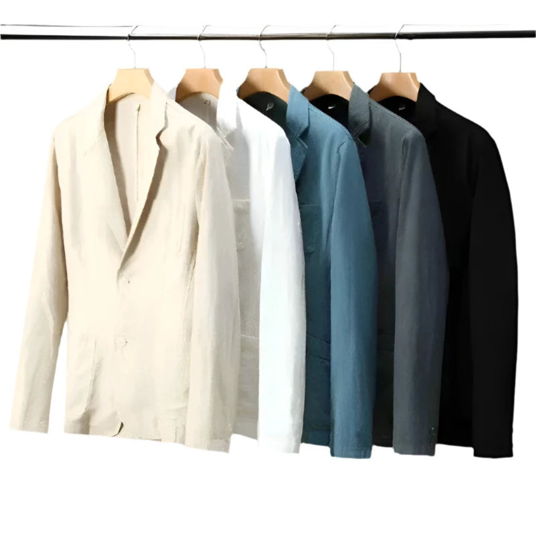 Men's elegant lightweight blazer jacket. Perfect for sophisticated style, smart casual, or versatile men's fashion.