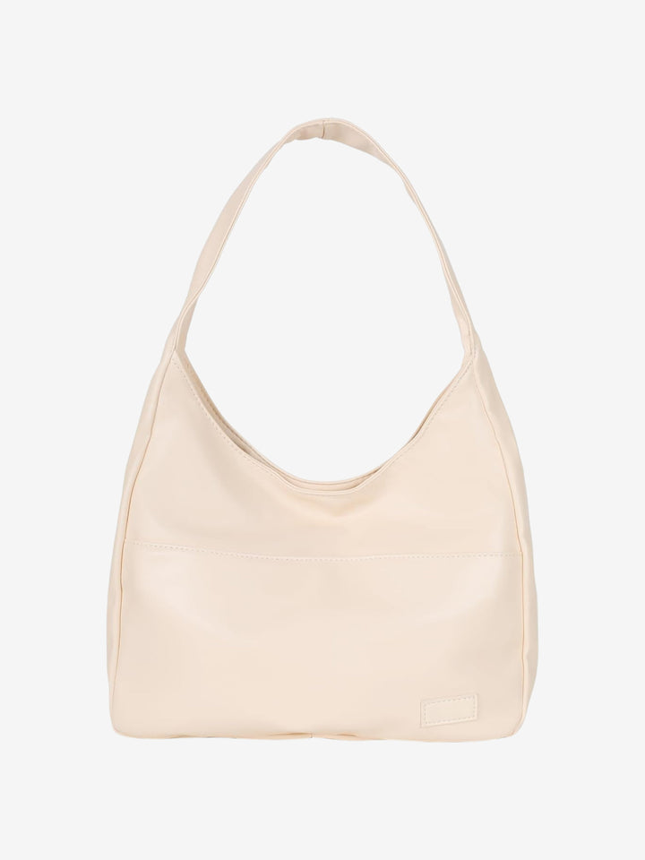 Sleek women's vegan leather everyday shoulder bag. Perfect satchel for work, school, and sophisticated daily use.