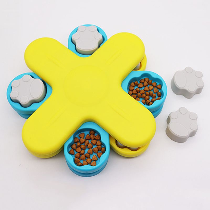 Interactive dog treat puzzle for mental stimulation. Pet enrichment toy & brain game for puppies & adult dogs.
