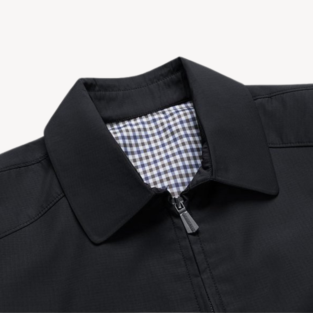 Classic men's blouson jacket. A lightweight transition piece for everyday fashion & comfort.