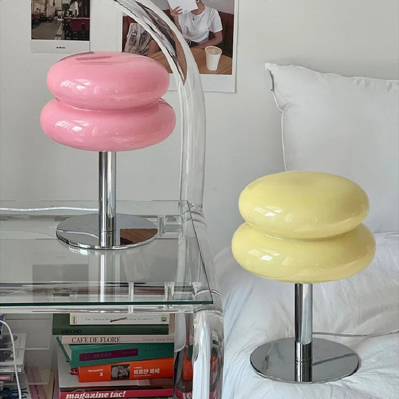 Designer Bauhaus style table lamp, an iconic LED accent light. Dimmable and modern, perfect for timeless home decor.