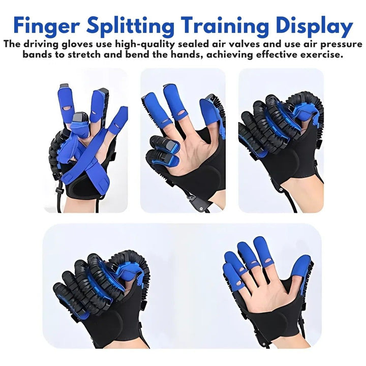 Rehabilitation glove providing essential hand support for stroke patients.
