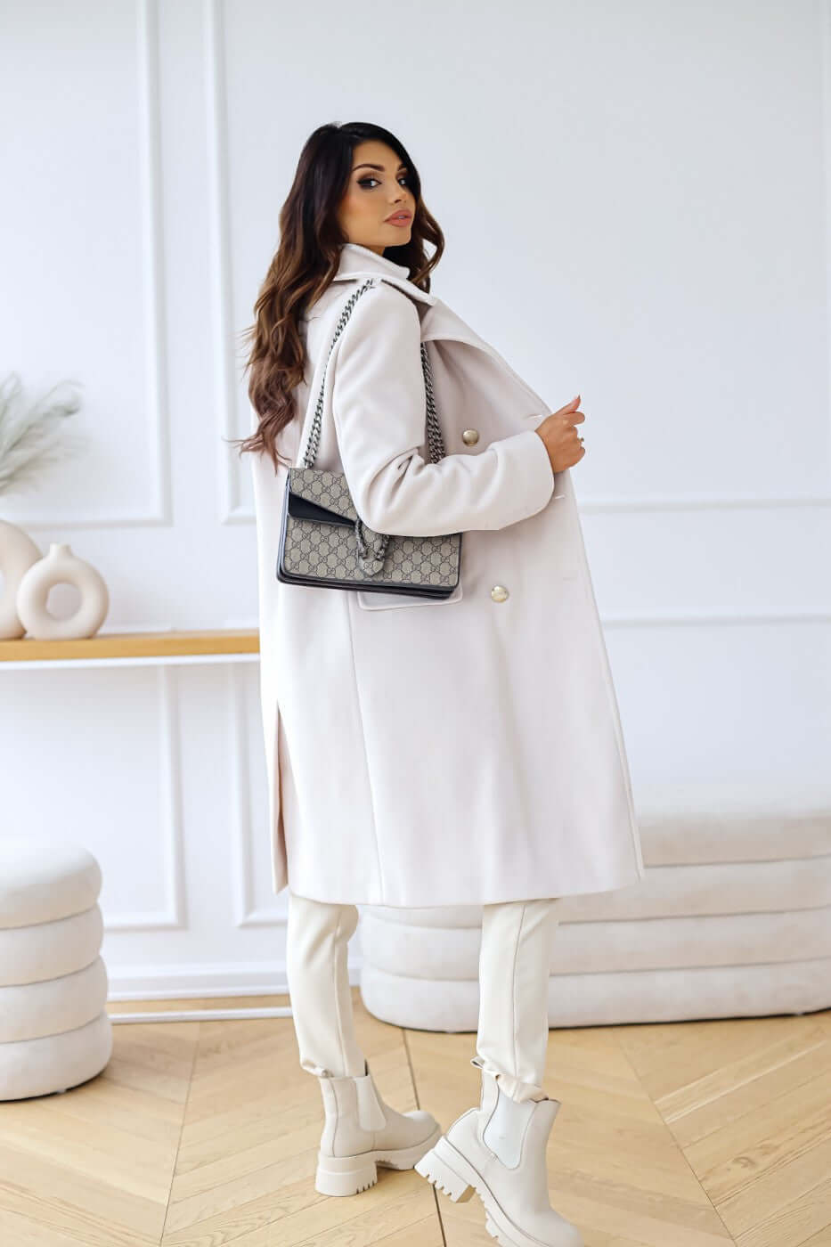 Women's Fitted Double-Breasted Jacket