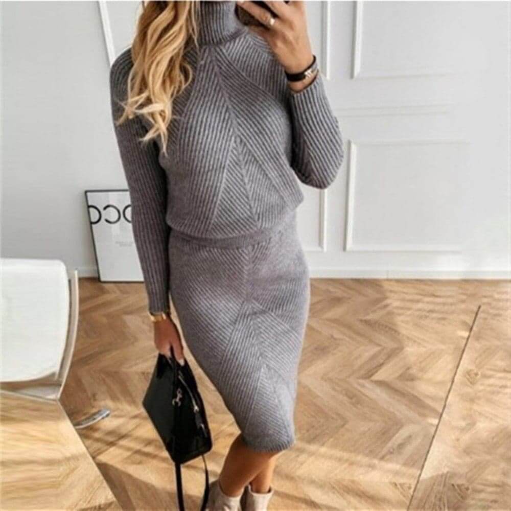 Soft Knit Pullover Winter Dress