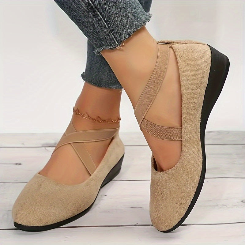Comfortable women's flat wedge sandals, great for long walks or office, providing elegant support all day.