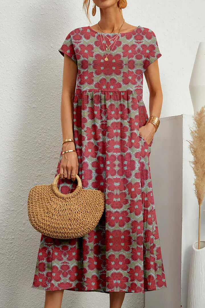 Women's Elegant Printed Summer Dress