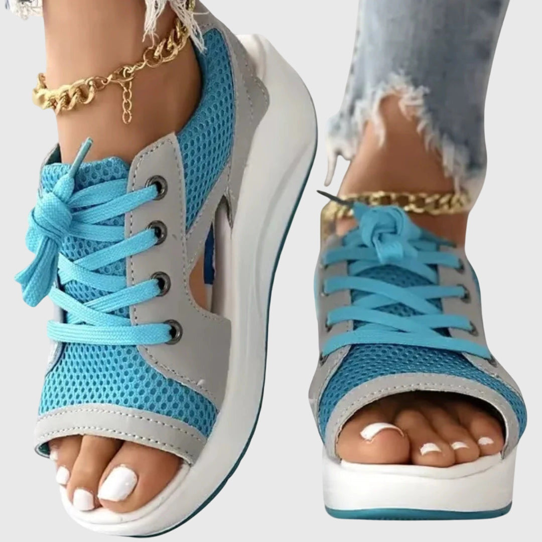 Stylish women's slip-on sandals, perfect for summer casual wear & everyday comfort. Open-toe design.