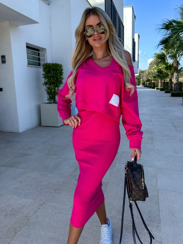 Women's Knitted Two-Piece Set
