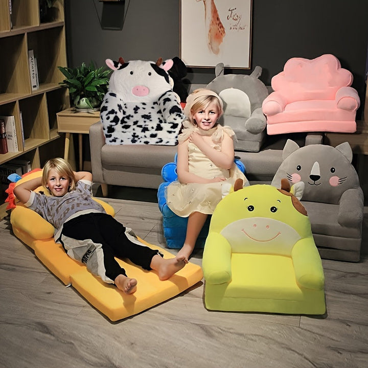 Toddler seat made from soft memory foam, featuring a durable and washable cover.