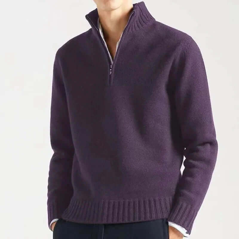 Men's Half-Zip Warm Sweater