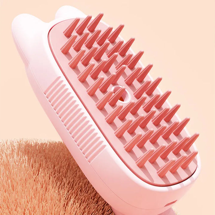 Rechargeable personal electric scalp massager with cat ears. Enhances relaxation and boosts scalp circulation.