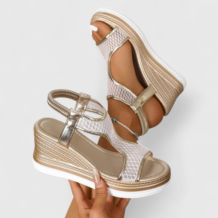 Black women's comfort sandals, designed for pain relief, stability & improved posture.