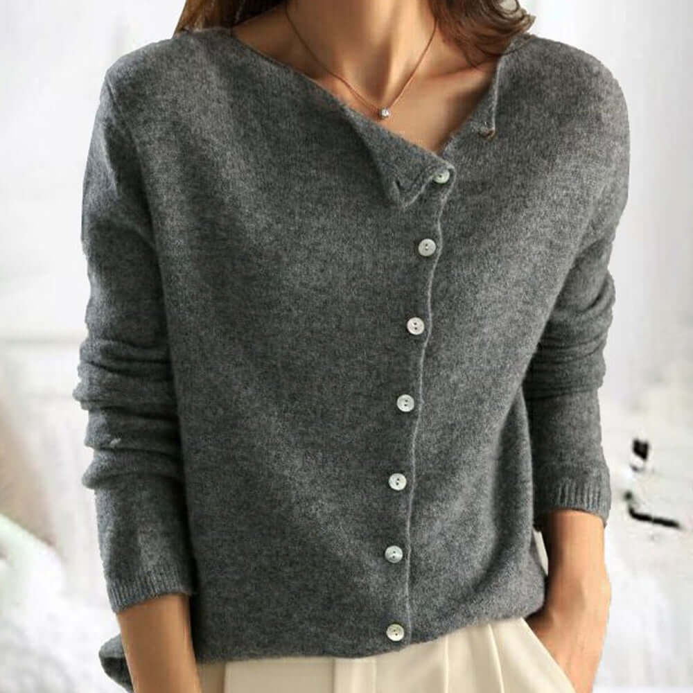 Women's Knitted Button-Up Cardigan