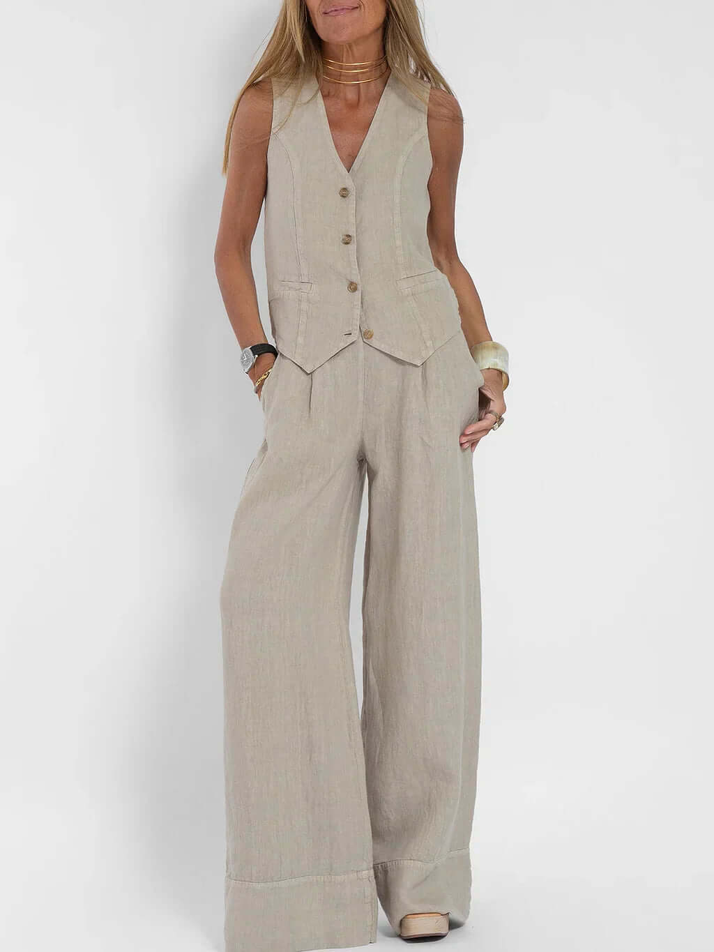 Women's Two-Piece Vest Set