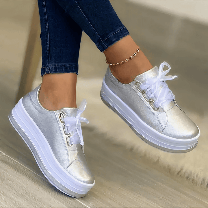 Women's Retro Sneakers - Gold, Rose Gold, Silver, Black