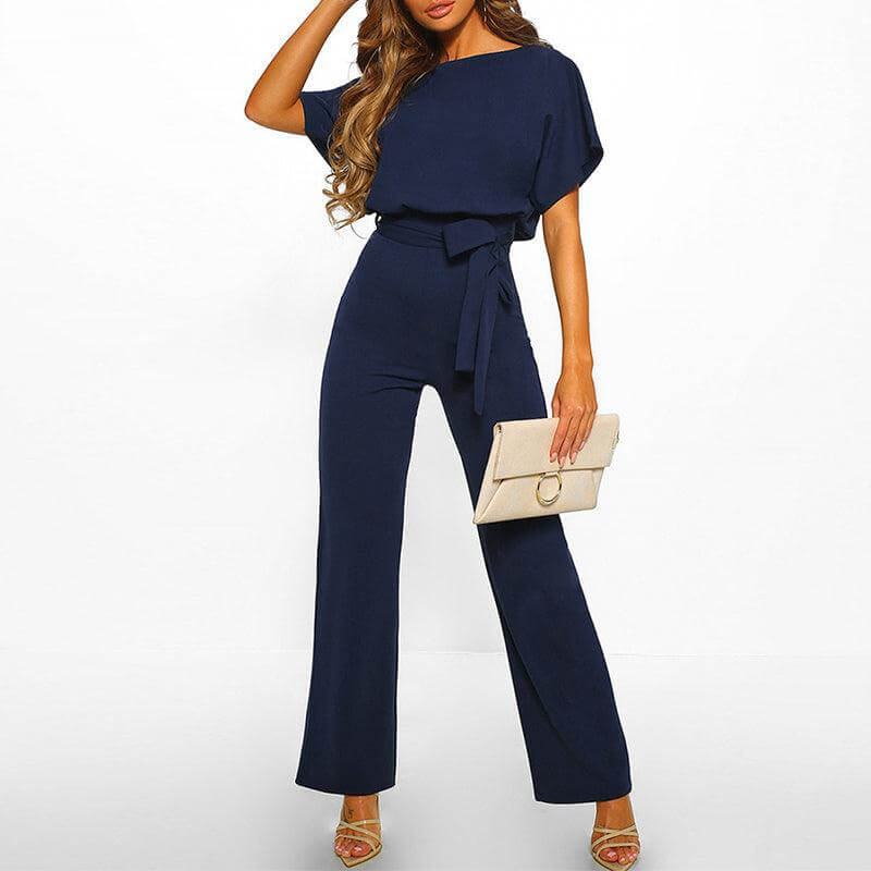 Women's Belted Jumpsuit