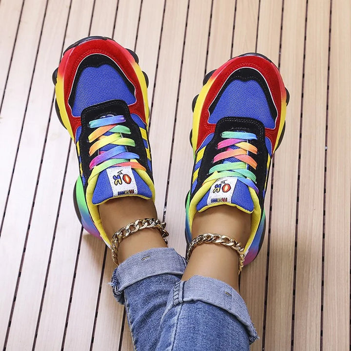 Breathable orthopedic women's sneakers with ergonomic design, bunion comfort & wide feet support.