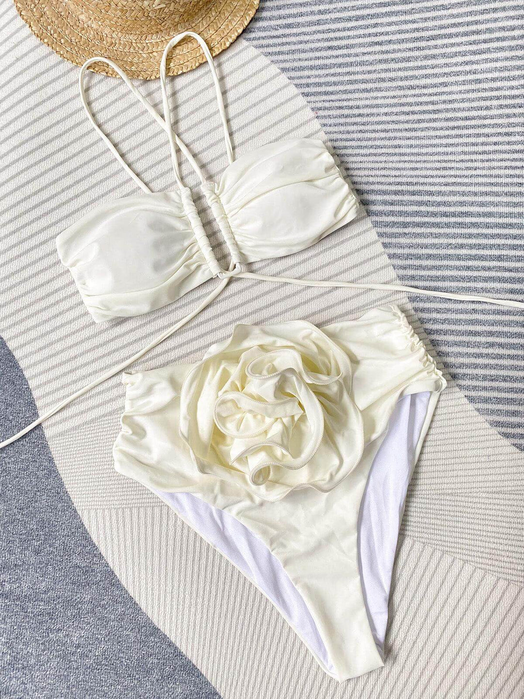 Women's Floral Halter Neck Bikini