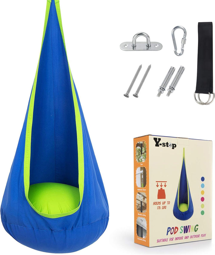 Relaxing children's hanging swing, sensory play & comfort for any kids' room.