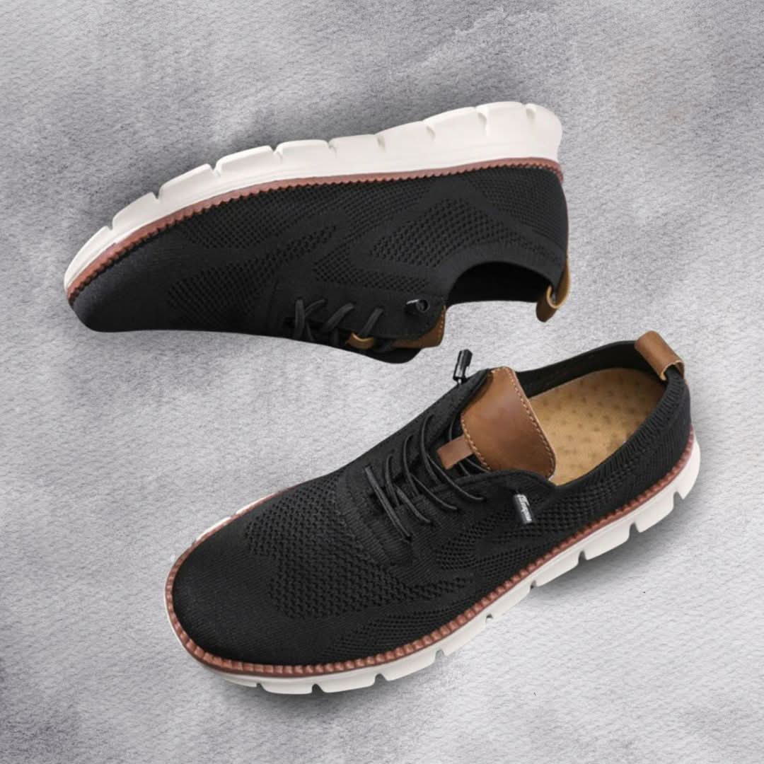 Everyday men's comfort shoes with a roomy fit, cushioning, and all-day support for walking.