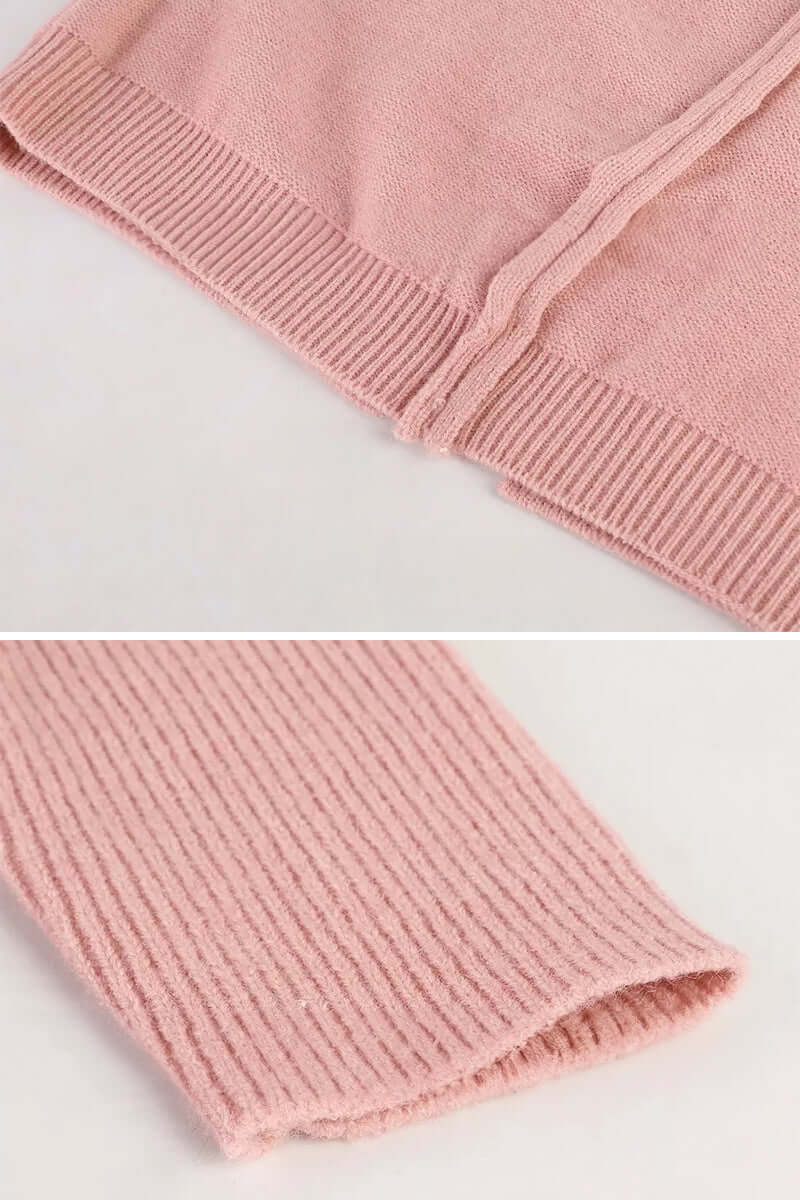 Women's Knitted Hooded Coat
