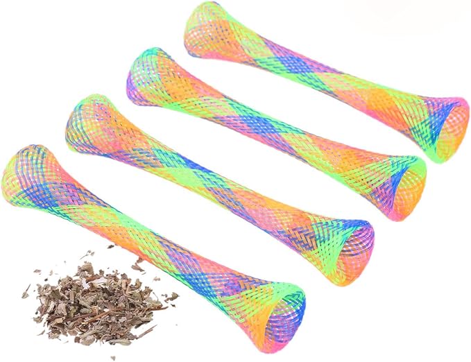 Engaging cat mesh stick toy for interactive playtime. Promotes active play & mental stimulation for felines.