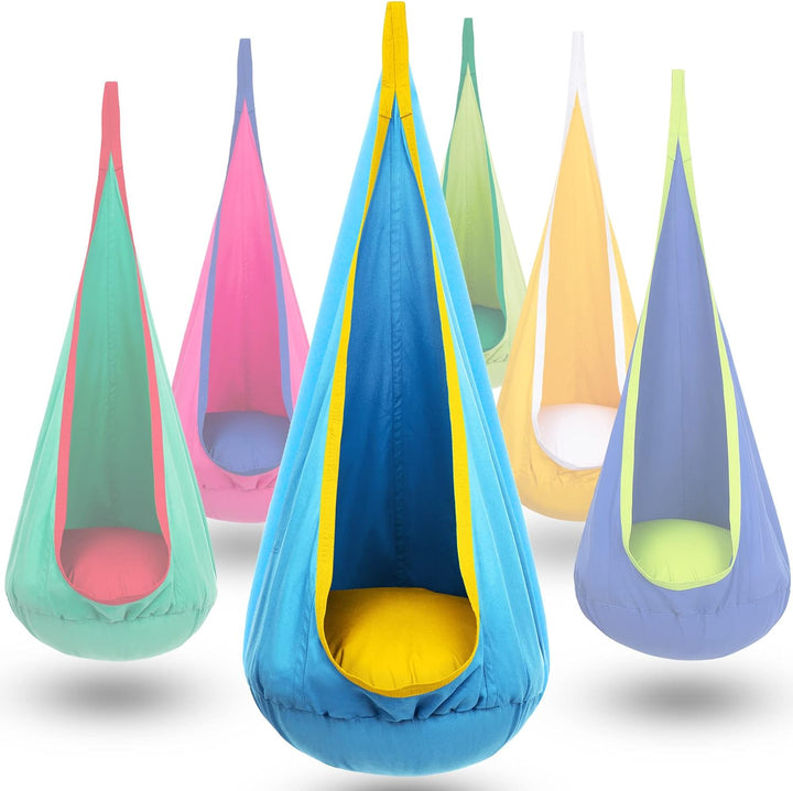 Durable cotton canvas kids swing, ideal for indoor or outdoor sensory play.