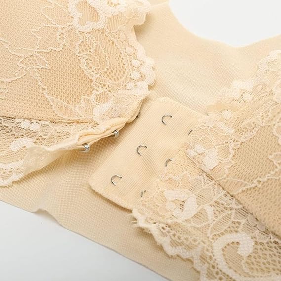 Seamless full coverage push-up bra for women, features front closure & posture support. Ideal for daily wear lingerie.