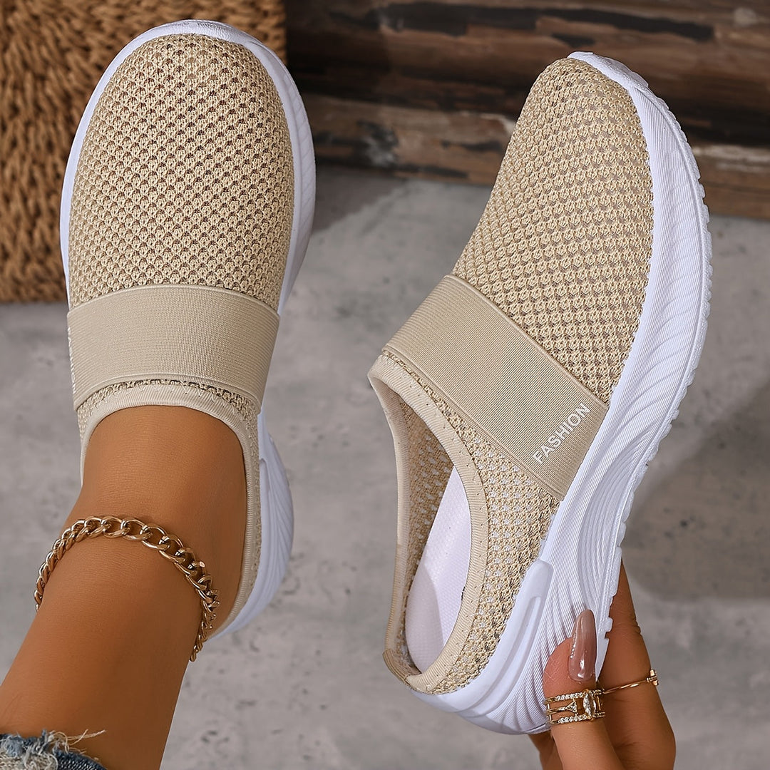 Everyday women's breathable slip-on sneakers, ensuring cool feet & easy comfort.