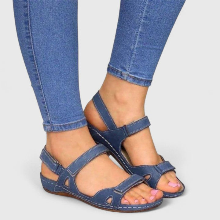 Stylish women's summer sandals with ultimate comfort, arch support & cushioned sole for daily wear.
