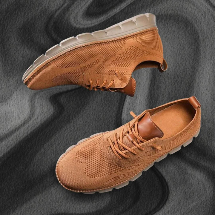 Men's walking shoes featuring ultra-comfort, lightweight design, and superior arch support.