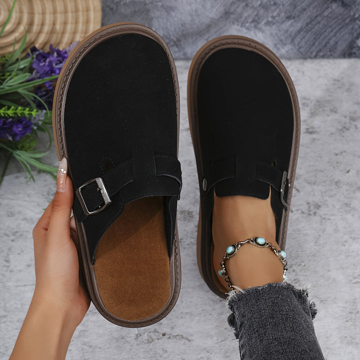 Women's supportive platform clogs, perfect for walking and casual occasions.