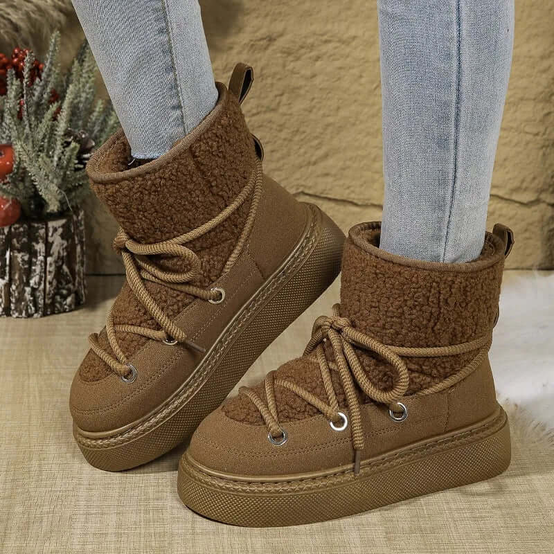 Women's Trimmed Winter Snow Boots