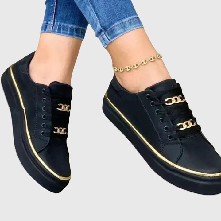 Stylish women's orthopedic comfort shoes with arch support & cushioned sole for everyday wear & foot health.