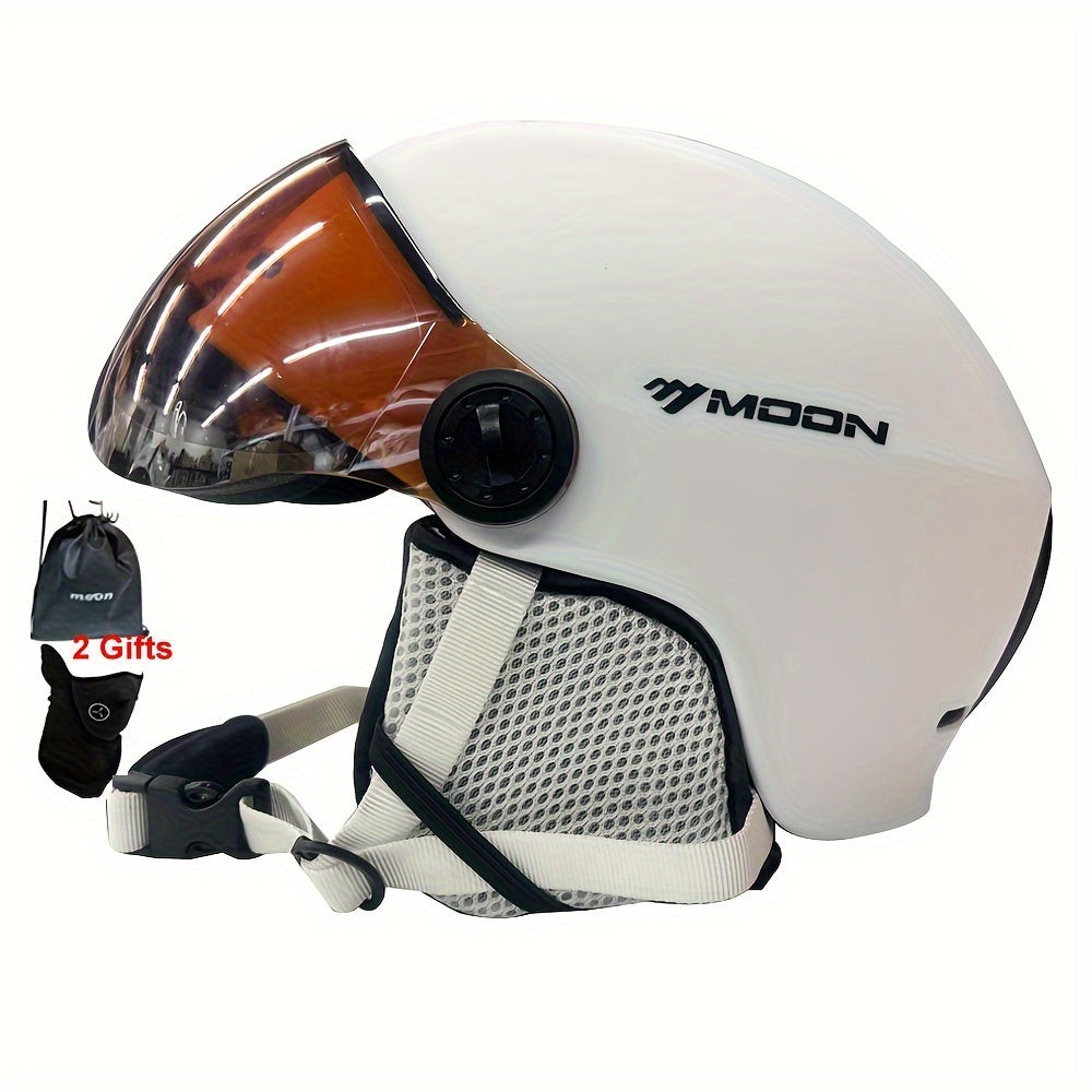 Lightweight ski helmet for comfortable, extended wear. Optimal head protection for winter sports.