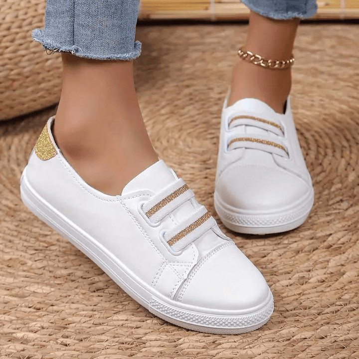 Women's Slip-On Trainers - Rounded Toe - Durable Sole