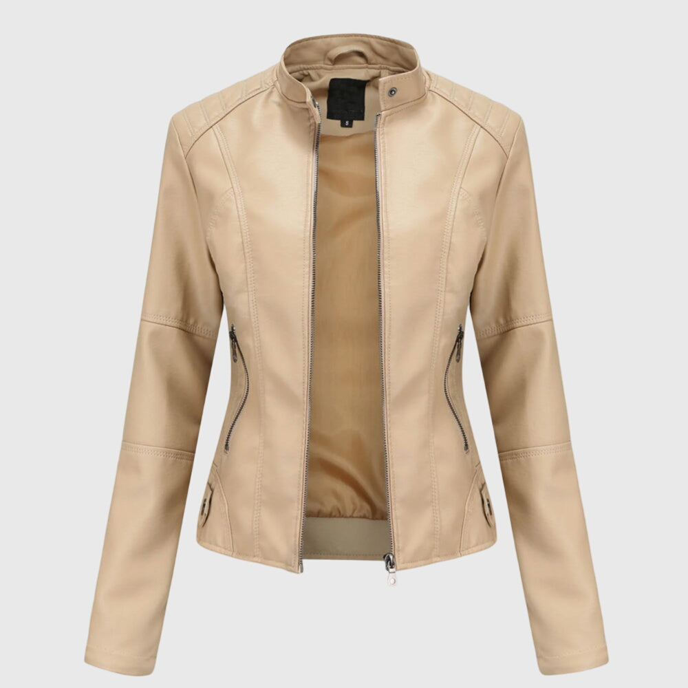 Versatile women's jacket in a modern classic style. Elegant outerwear for ladies, perfect for everyday chic fashion.