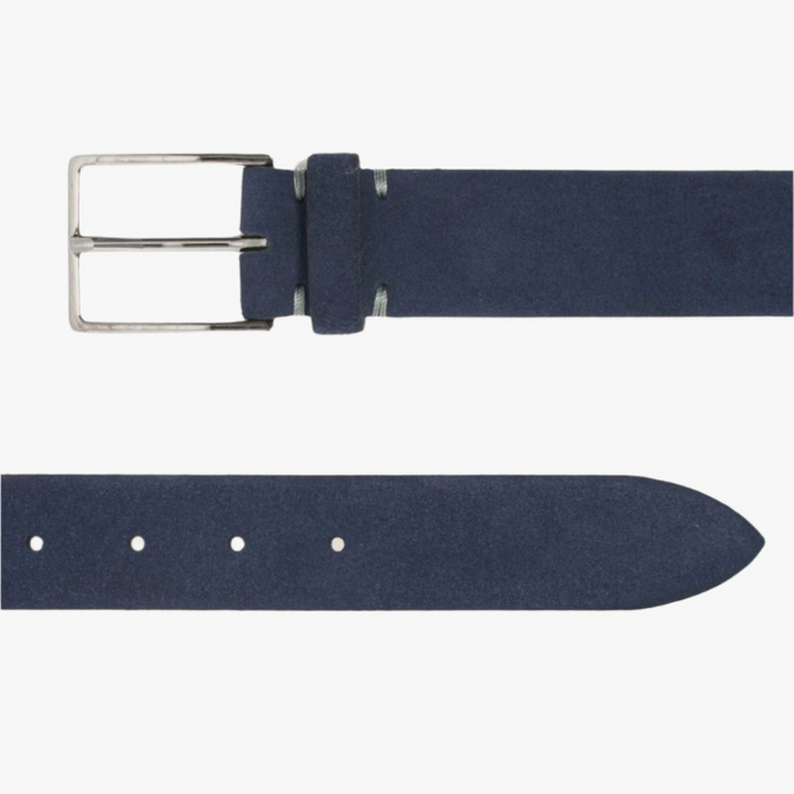 Premium men's fashion belt in soft suede, enhancing any outfit.
