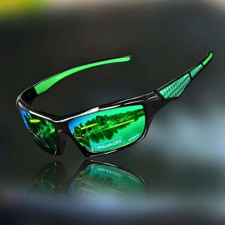 High-performance men's polarized shield sunglasses for outdoor activities, sports, and ultimate UV protection.