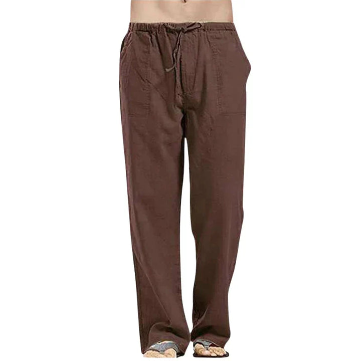 New men's casual oversized pants with a relaxed fit, ideal for breathable summer style.