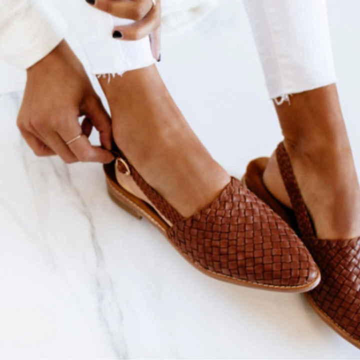 Handwoven women's sandals designed for ultimate warm-weather comfort & superior foot support.