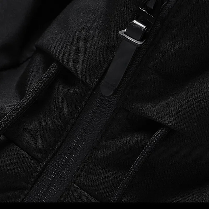 Stylish men's hooded puffer jacket, a modern cold weather outerwear essential.