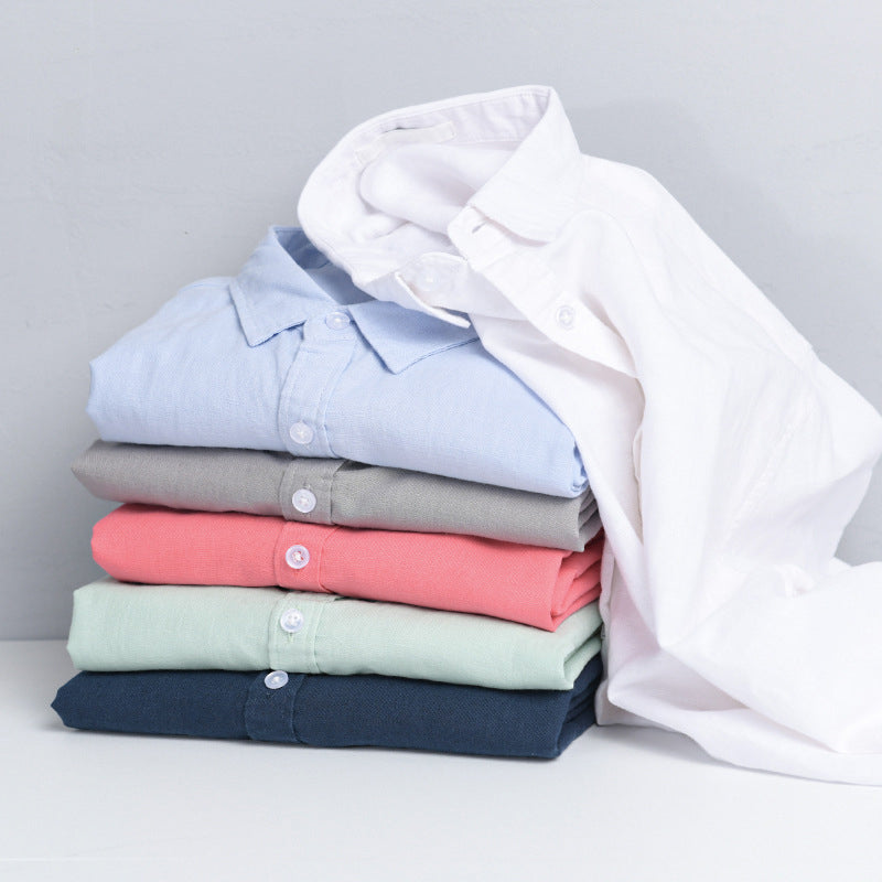 Modern men's relaxed fit long sleeve casual shirt. Effortless style and comfort for any casual occasion.