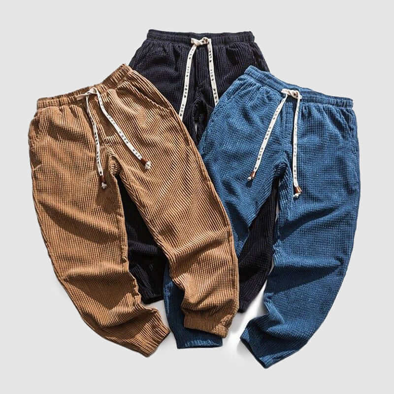 Men's Casual Corduroy Trousers - Relaxed Fit