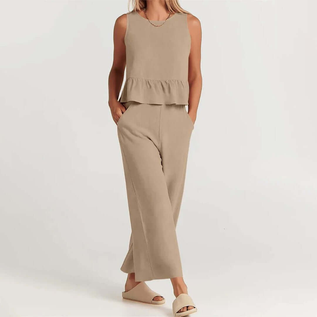 Women's Sky Blue 2-Piece Casual Set