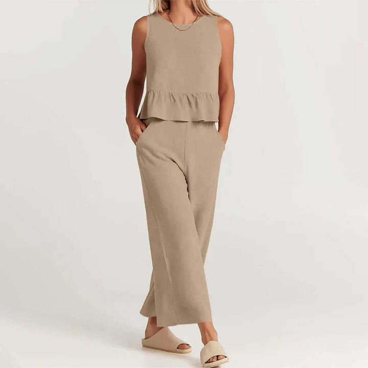 Women's Sky Blue 2-Piece Casual Set