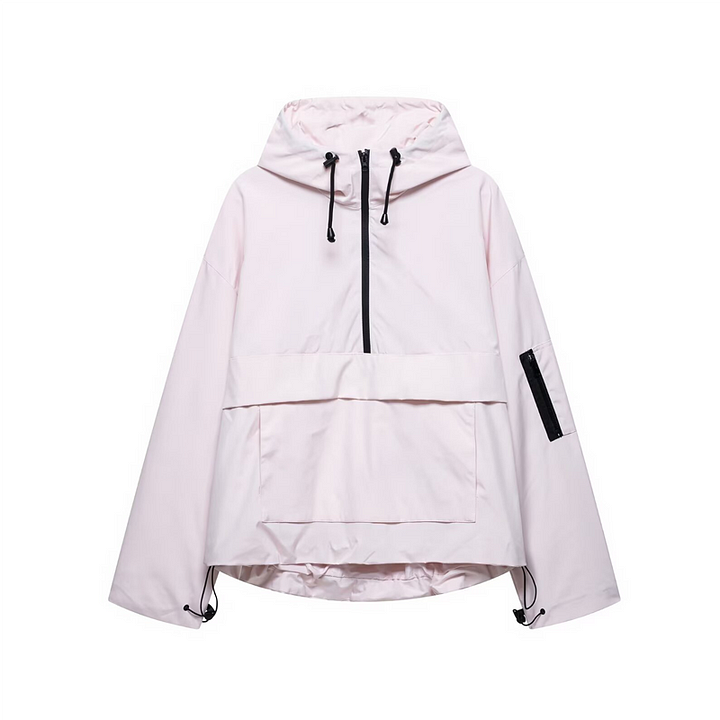 Windproof women's outdoor jacket, designed for adventure and all-season protection.