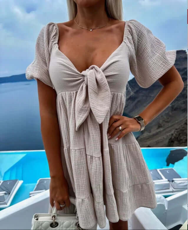 Women's Lightweight Summer Dress with Long Sleeves
