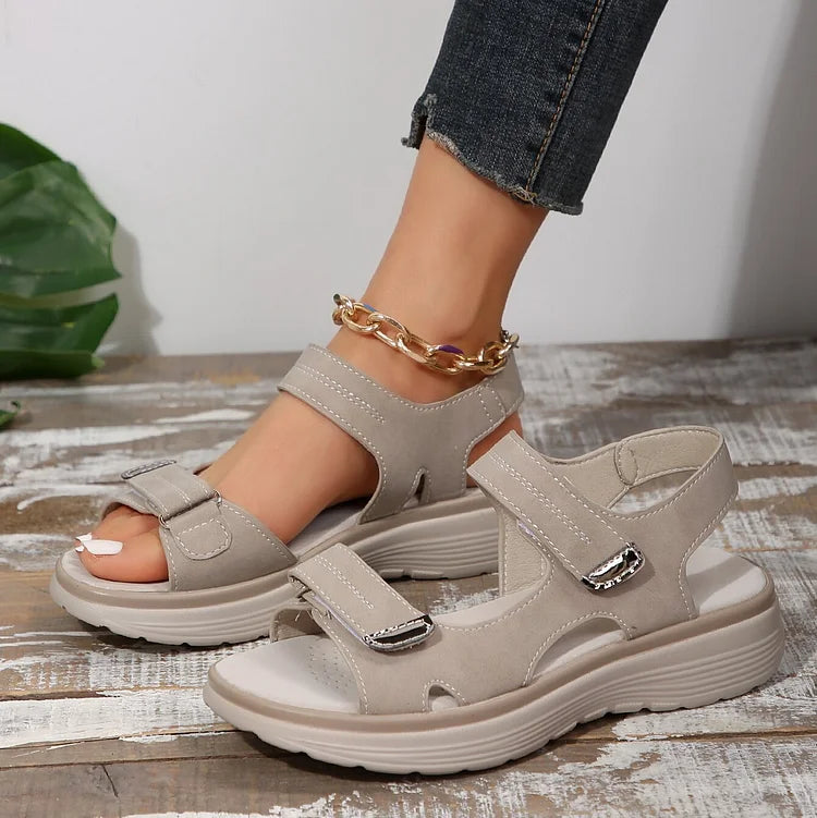 Adjustable strap orthopaedic sandals for women, perfect for comfortable summer walking.