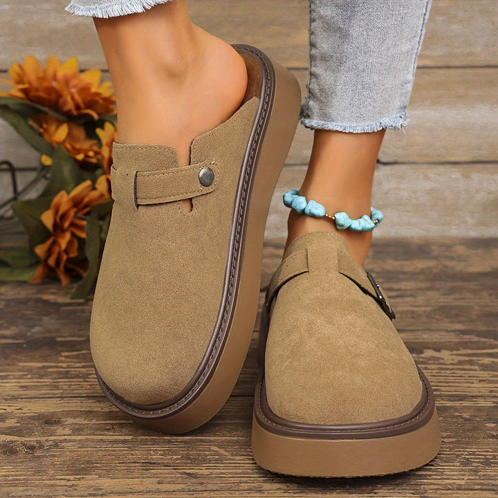 Supportive everyday clogs for women, designed with a comfortable platform sole.